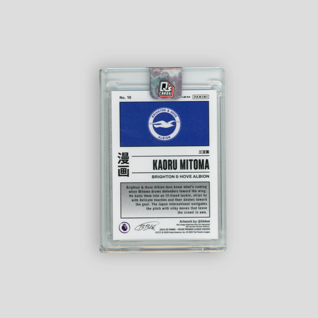 2024-25 Panini Prizm Premier League Manga Kaoru Mitoma #10 - Q's Cards
