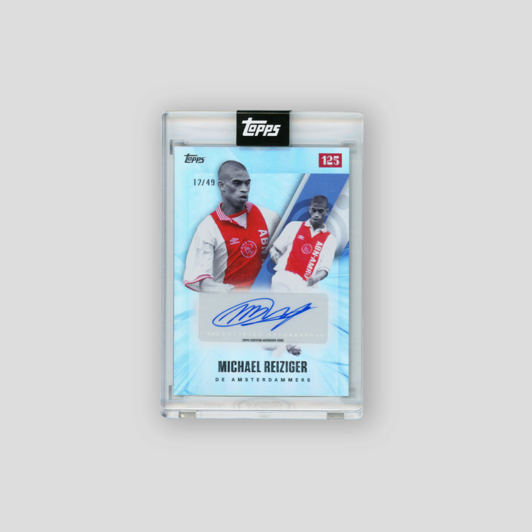 2025 Topps Ajax 125th de Amsterdammers Auto Michael Reiziger Blue /49 - Q's Cards
