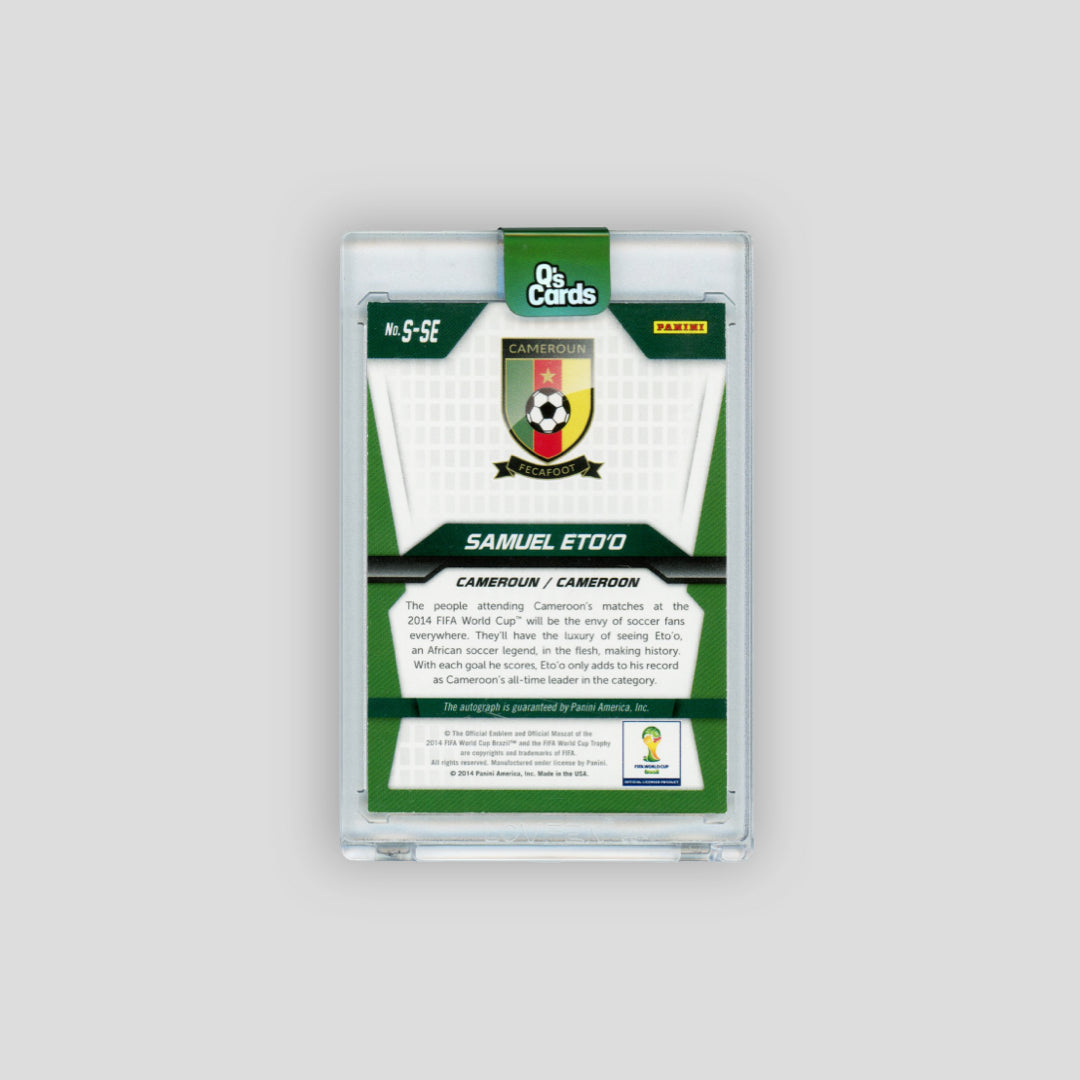 2014 Panini Prizm World Cup Auto Samuel Eto'o #S-SE - Q's Cards