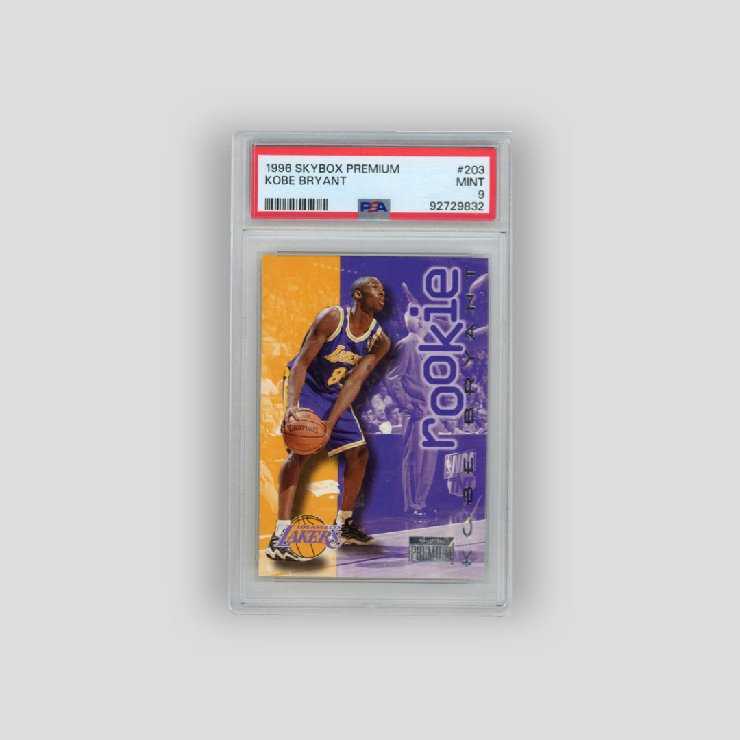 1996-97 Skybox Premium Kobe Bryant Rookie RC #203 (PSA 9) - Q's Cards