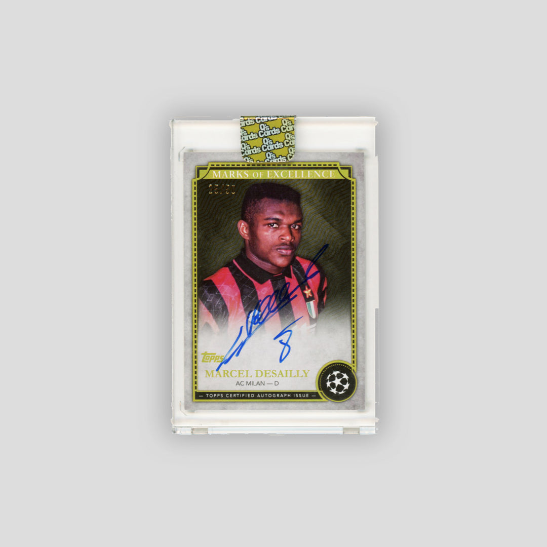 2023-24 Topps Marks Of Excellence Marcel Desailly Gold /50 #EX-MD1 - Q's Cards