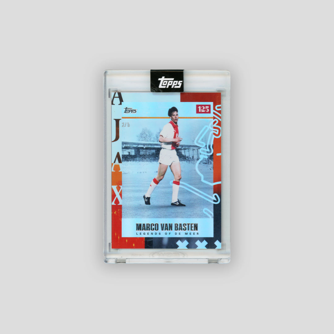 2025 Topps Ajax 125th Legends of de meer Marco van Basten Orange /5 - Q's Cards