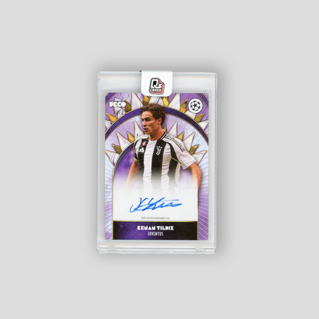 2024-25 Topps Deco UCC Kenan Yildiz Purple Auto /25