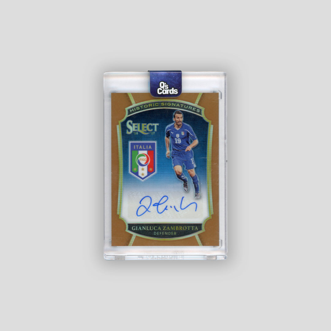 2016-17 Panini Select Gianluca Zambrotta Bronze Auto /49 #HS-GZ - Q's Cards