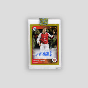 2025-26 Topps Merlin UCC Thierry Henry Gold Auto /50 #AU-H
