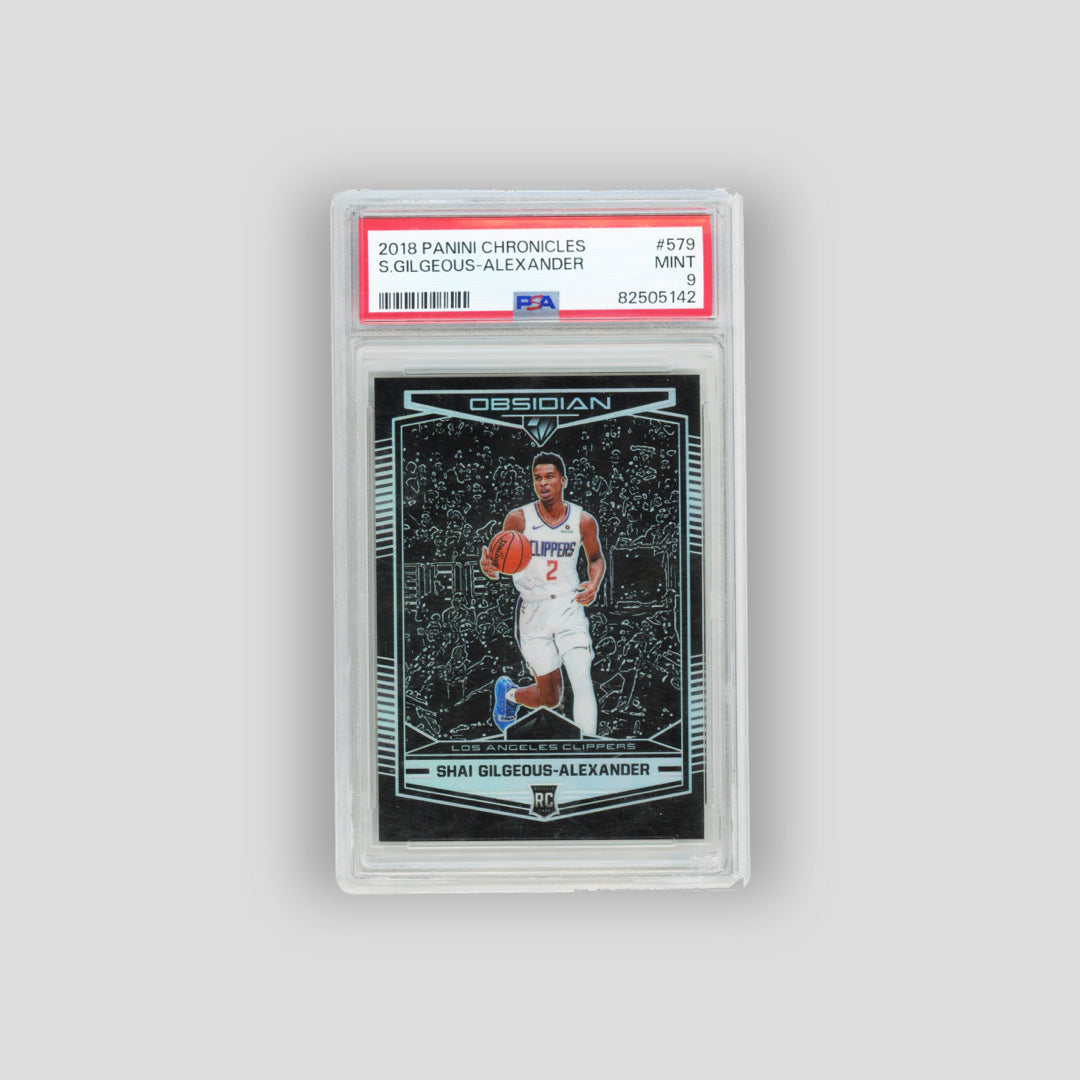 2018-19 Panini Chronicles Obsidian Preview Shai Gilgeous-Alexander #579 (PSA 9) - Q's Cards