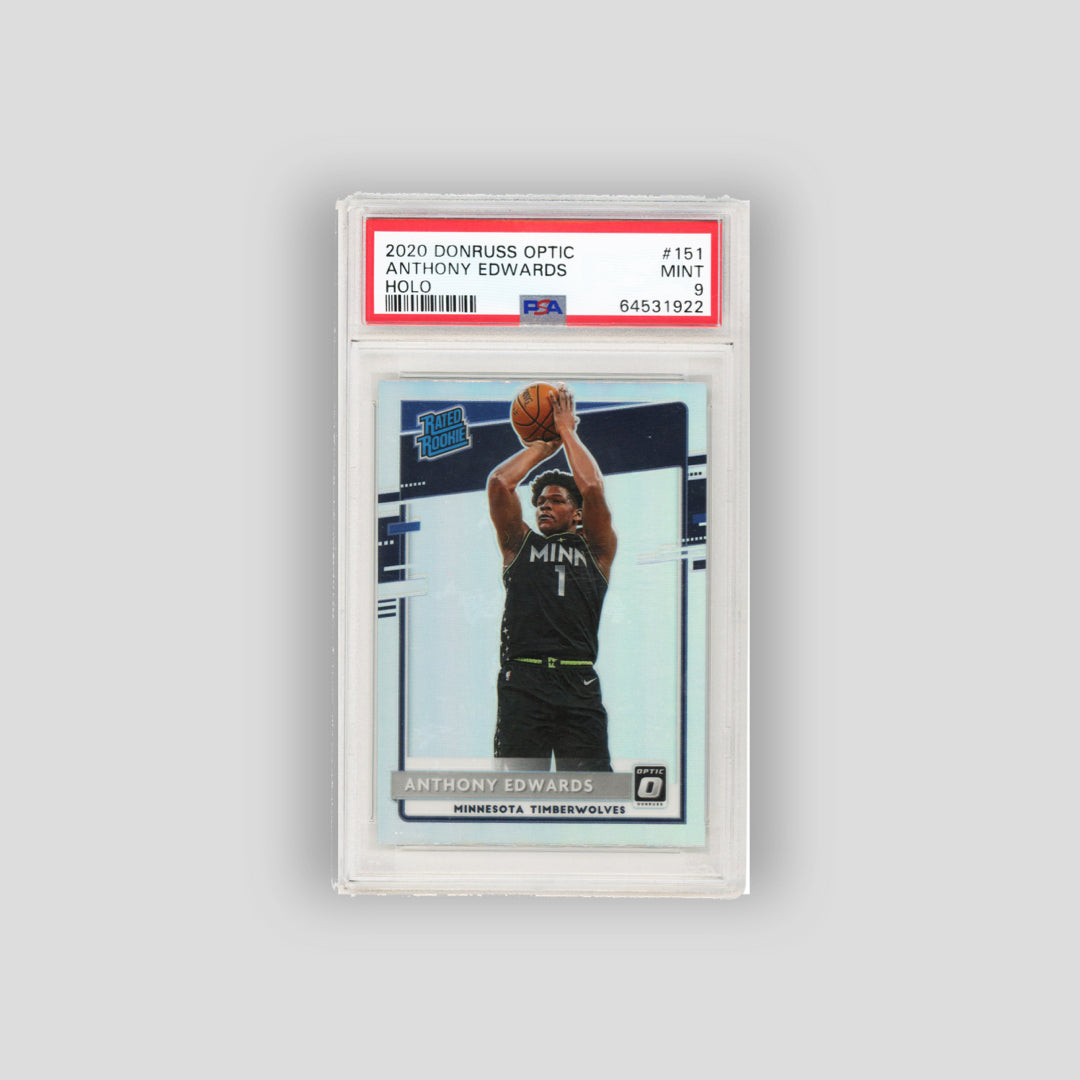 2020-21 Panini Optic Donruss Anthony Edwards Rated Rookie Holo #151 (PSA 9) - Q's Cards