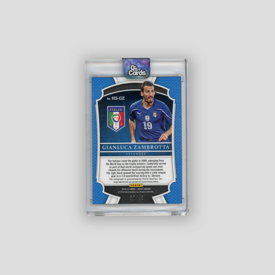 2016-17 Panini Select Gianluca Zambrotta Bronze Auto /49 #HS-GZ - Q's Cards