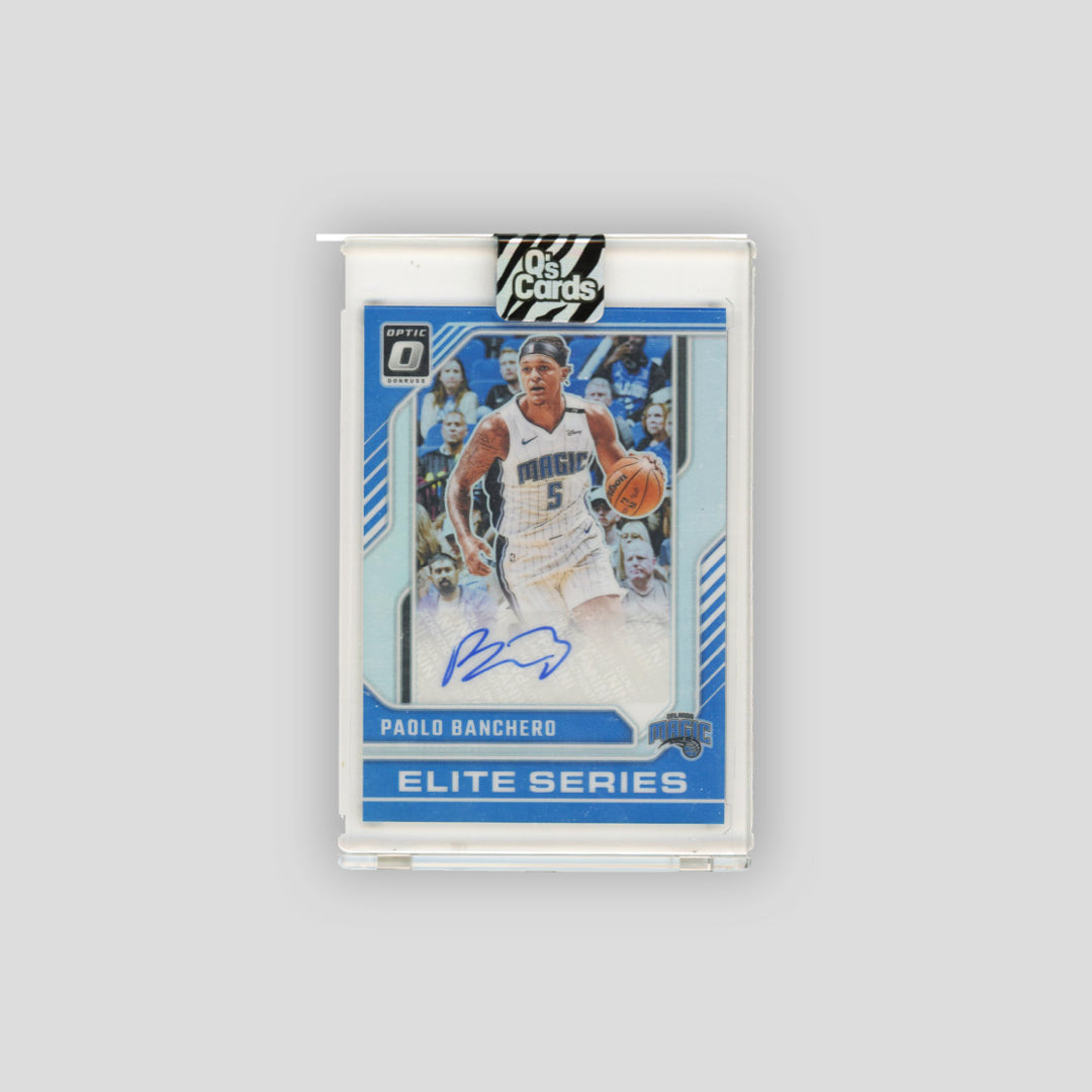 2024-25 Panini Optic Donruss Elite Series Signatures Paolo Banchero Auto /99 Holo #ESS-PAO - Q's Cards