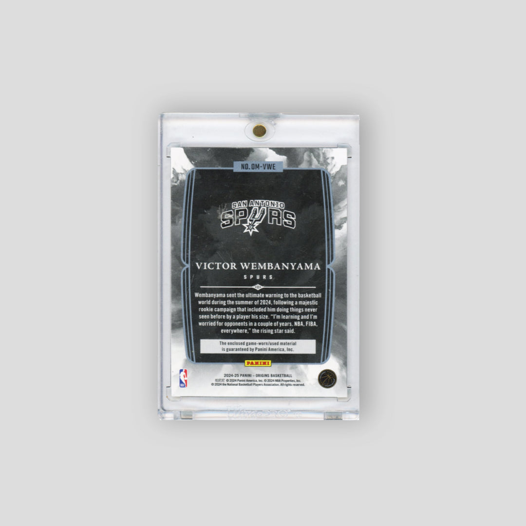 2024-25 Panini Origins Origination Victor Wembanyama Patch #OM-VWE - Q's Cards