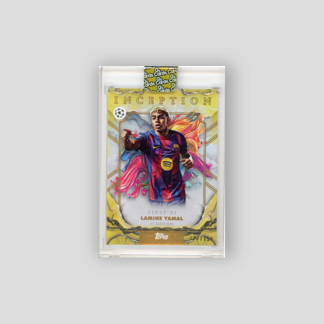 2026 Topps Inception UCC Lamine Yamal First XI Gold /150 #8 - Q's Cards