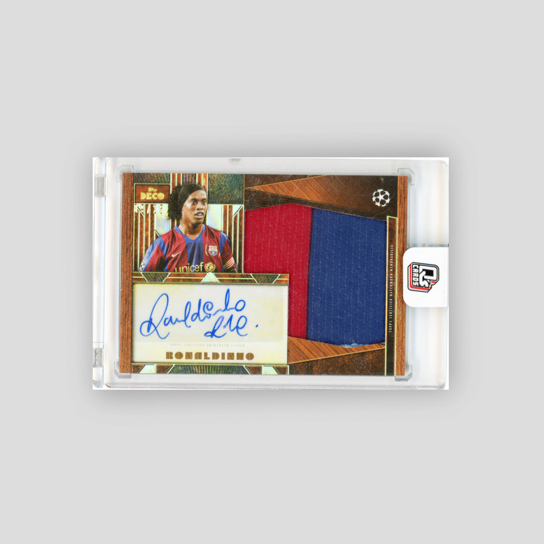 2025-26 Topps Deco UCC Ronaldinho Auto Relic /25 Antiquity