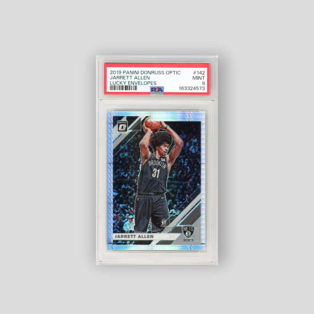 2019 Panini Donruss Optic Jarrett Allen Lucky Envelopes /8 #142 (PSA 9) - Consigment