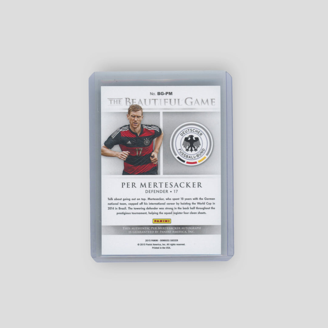 2015 Donruss Per Mertesacker The Buautiful Game Auto #BG-PM - Q's Cards