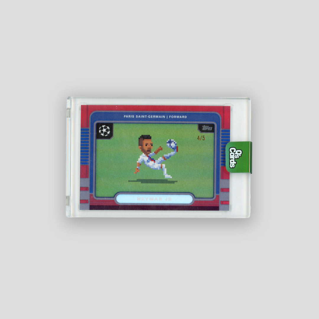 2025-26 Topps 8-Bit Neymar Jr. Red Rainbow Fractor /5 #8B-5 - Q's Cards