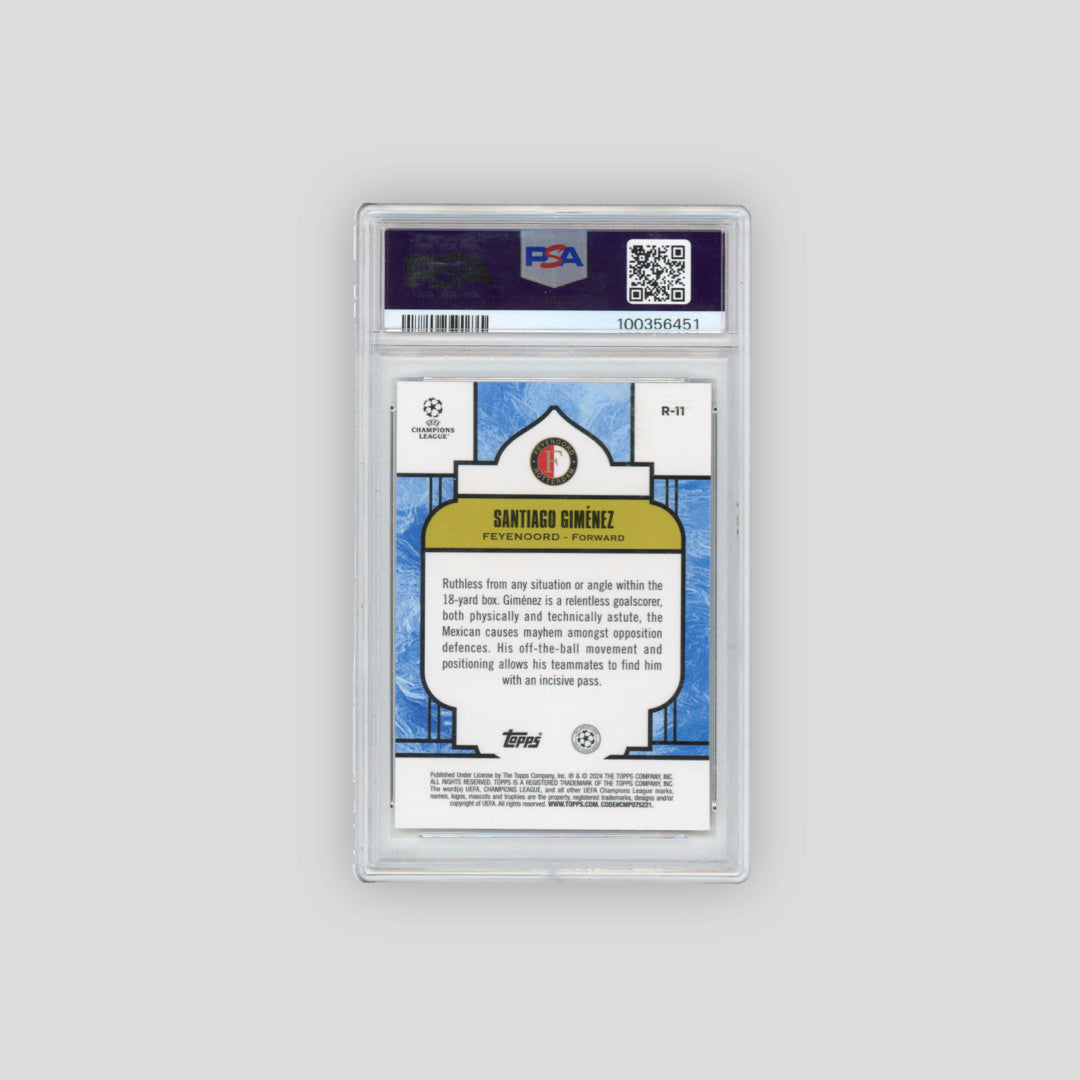 2023-24 Topps Merlin UCC Santiago Gimenez Renaissance #R-11 (PSA 10) - Q's Cards