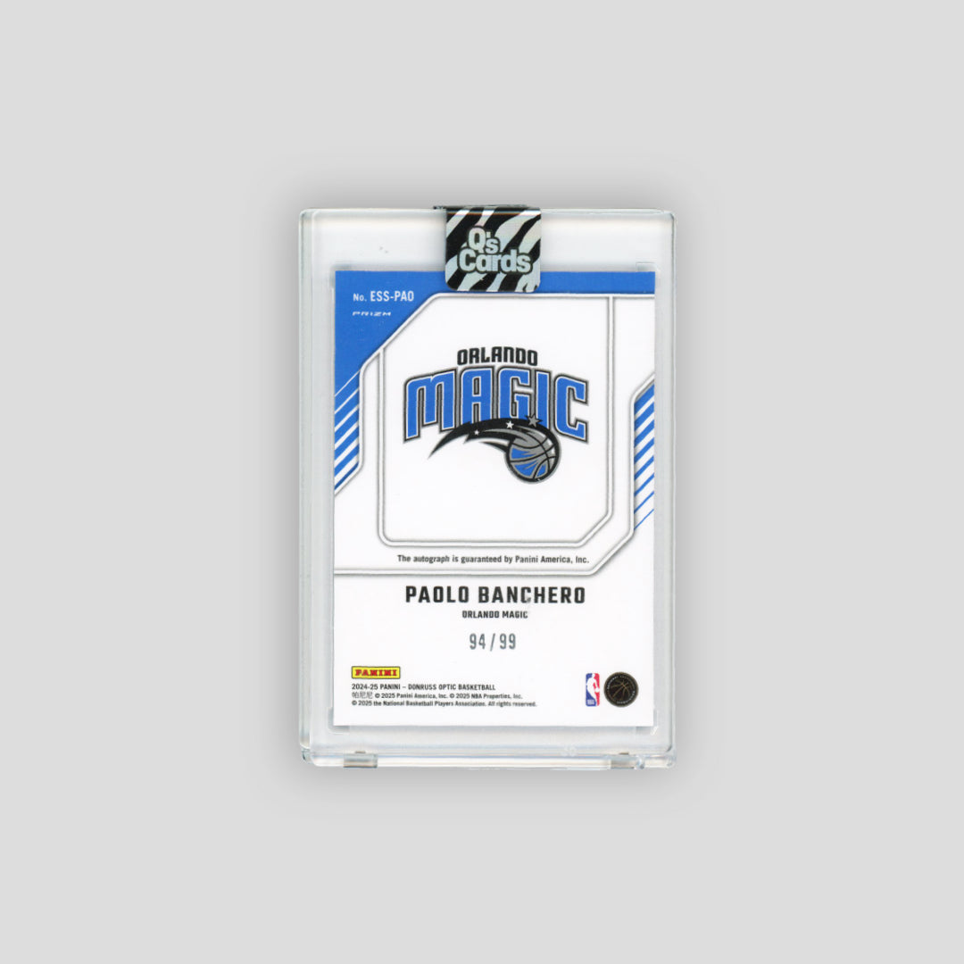 2024-25 Panini Optic Donruss Elite Series Signatures Paolo Banchero Auto /99 Holo #ESS-PAO - Q's Cards