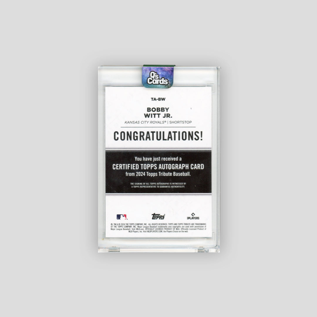 2024 Topps Tribute Signatures Bobby Witt Jr. /150 #TA-BW - Q's Cards