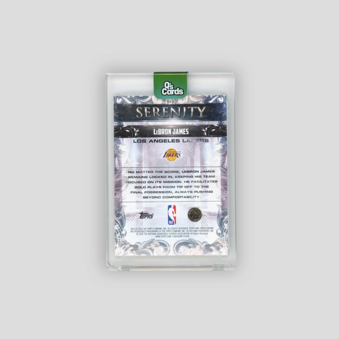 2025-26 Topps Chrome Serenity Lebron James /99 Green Refractor #SY-2 - Q's Cards