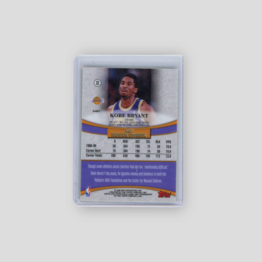 1999-00 Topps Gold Label Kobe Bryant #22 - Q's Cards