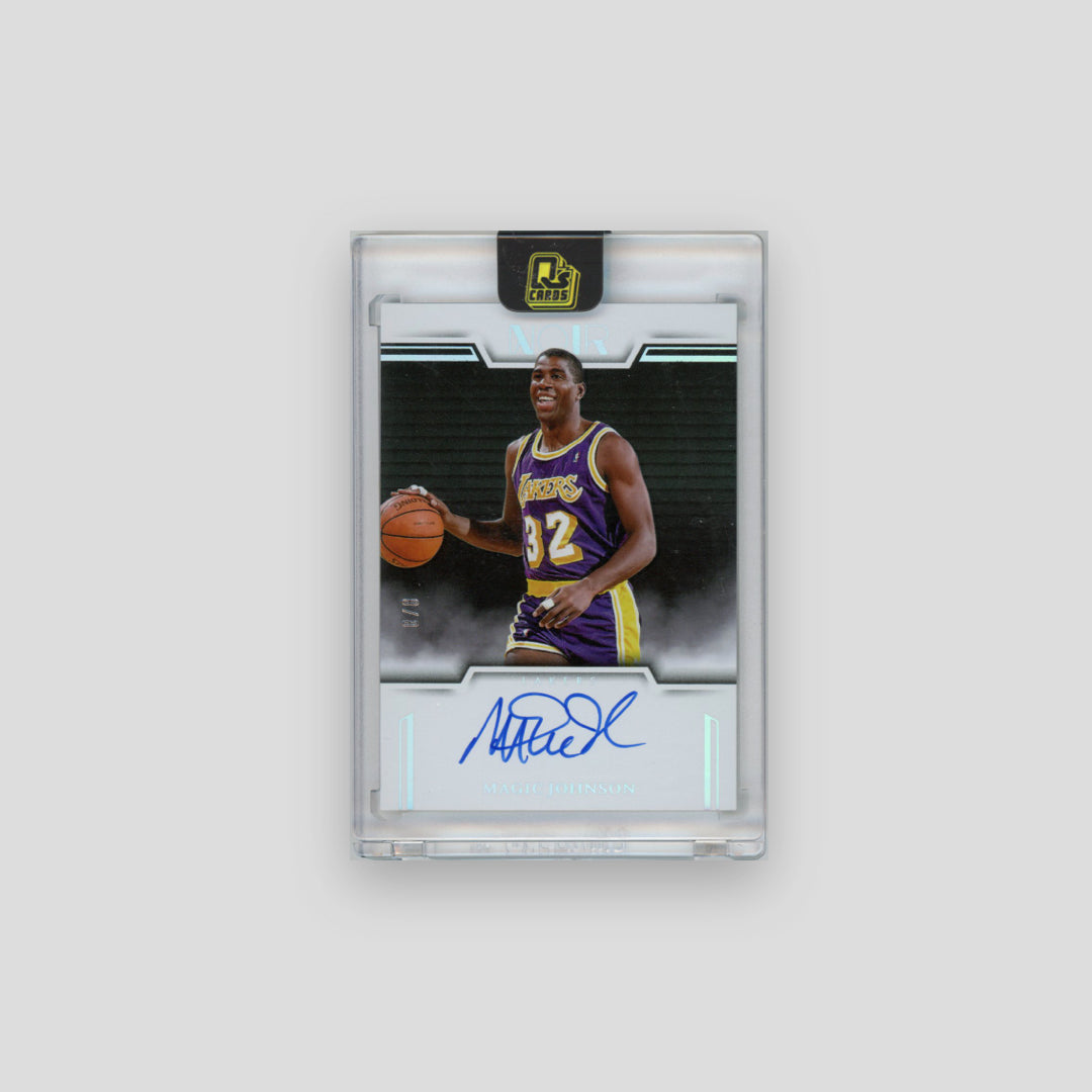 2024-25 Panini Noir Magic Johnson Auto Noir Color International #/8 AU #ANC-MJO