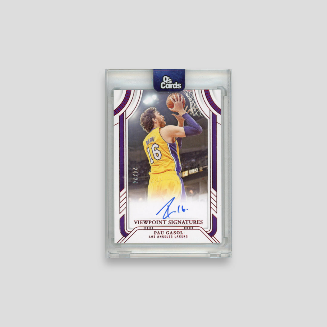 2024-25 Panini National Treasures Pau Gasol Vieuwpoint Signatures /24 AU #VP-PAU