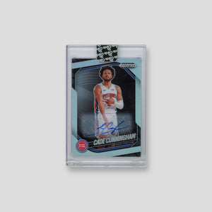 2024-25 Panini Prizm Black Cade Cunningham Base Autographs Silver Prizms AU #8