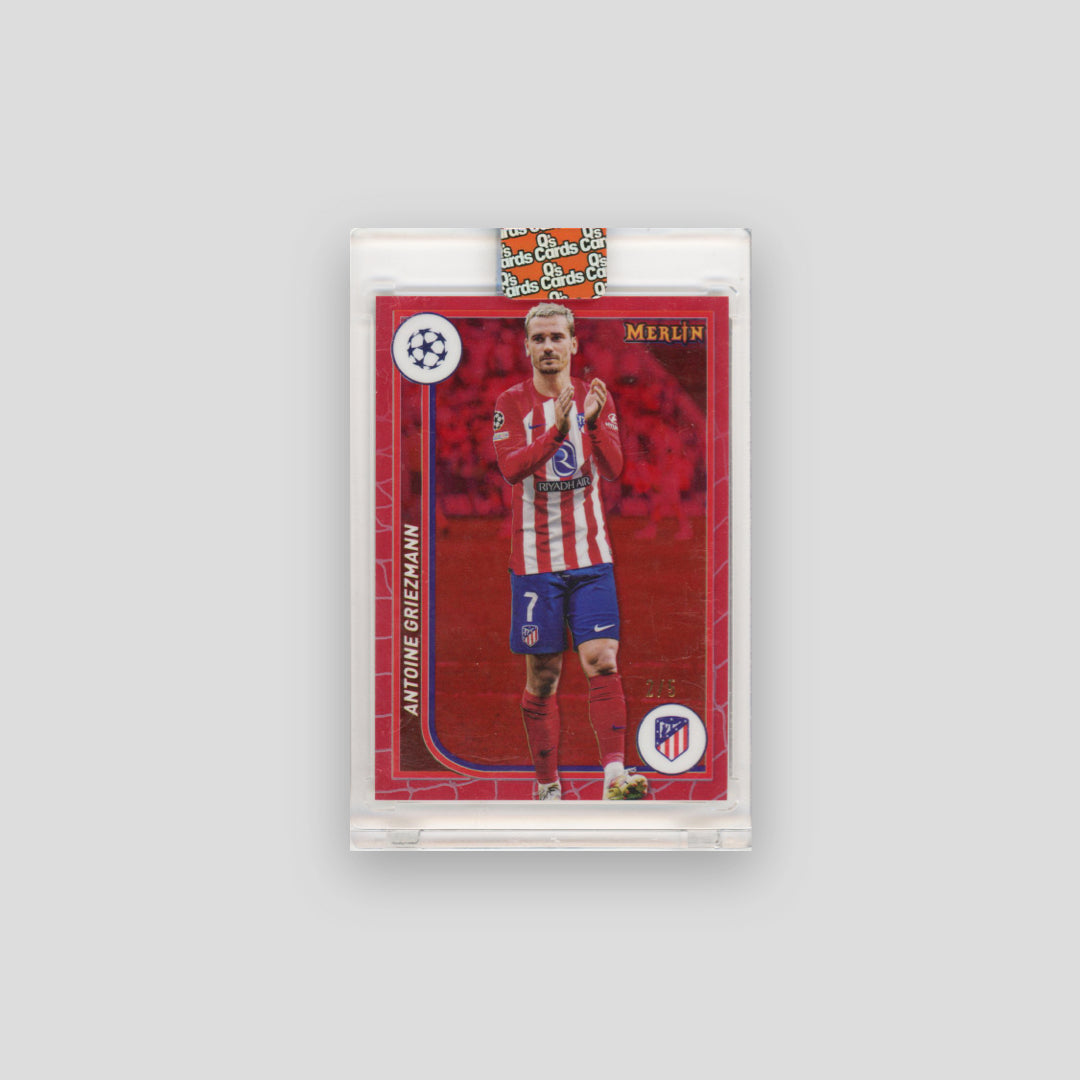 2023-24 Merlin UEFA Club Competitions Antoine Griezmann Red Refractor /5 #17