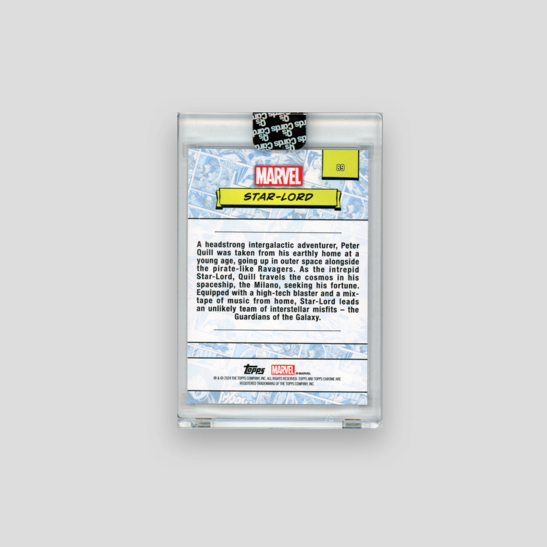 2024 Topps Chrome Marvel Star-Lord Spiderweb /399 #89