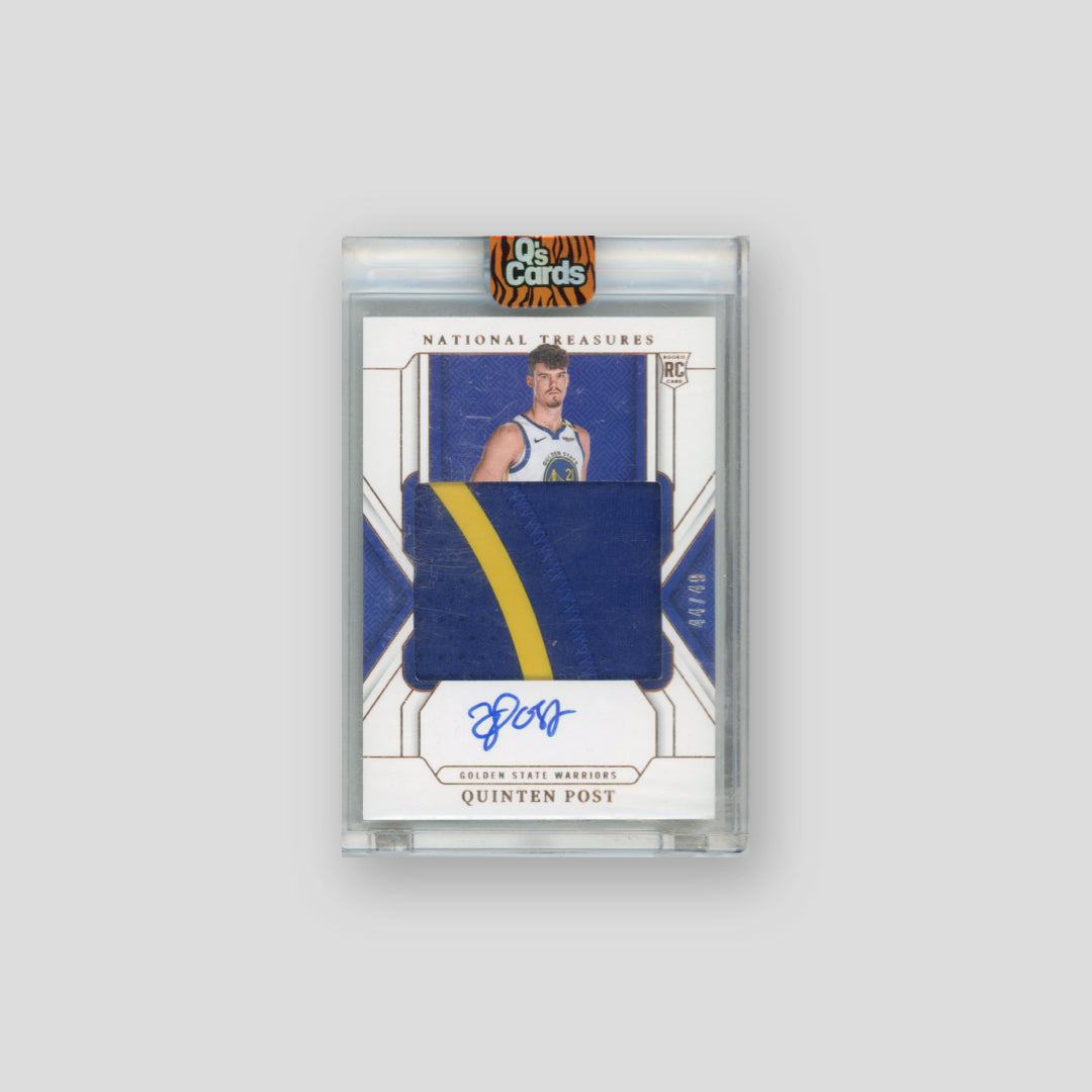 2024-25 Panini National Treasures Quinten Post Patch Auto /49 RC #147
