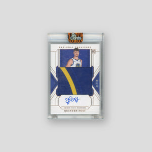 2024-25 Panini National Treasures Quinten Post Patch Auto /49 RC #147
