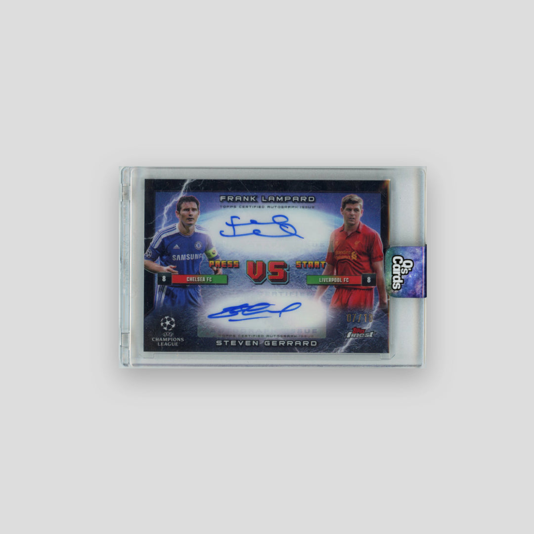 2025-26 Topps Finest UCC Lampard & Gerrard Black Dual Auto /10 #FRA-UK