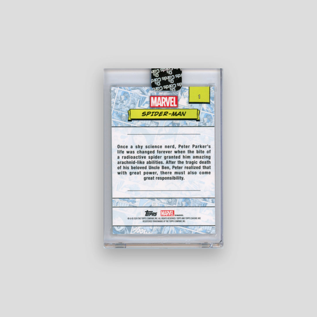 2024 Topps Chrome Marvel Spider-Man Base #1