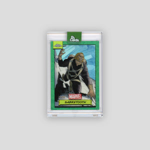 2024 Topps Chrome Marvel Sabretooth Green /99 #25