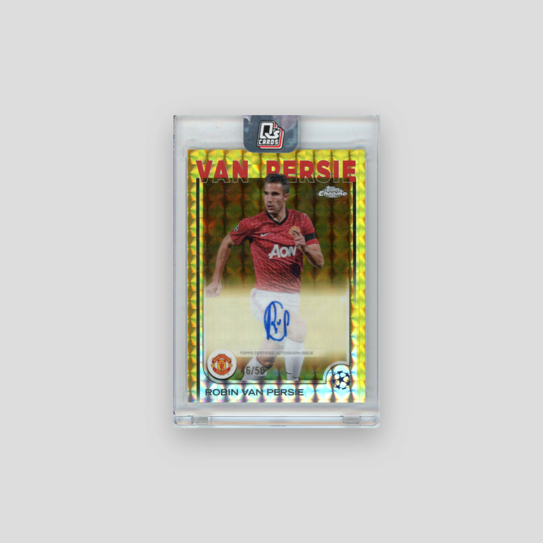 2024-25 Topps Chrome UCC Robin van Persie Auto Gold Geometric /50 #CA-VP