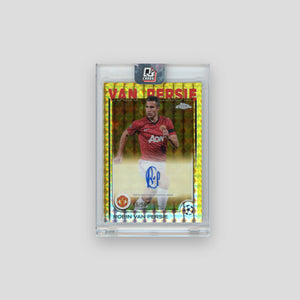 2024-25 Topps Chrome UCC Robin van Persie Auto Gold Geometric /50 #CA-VP