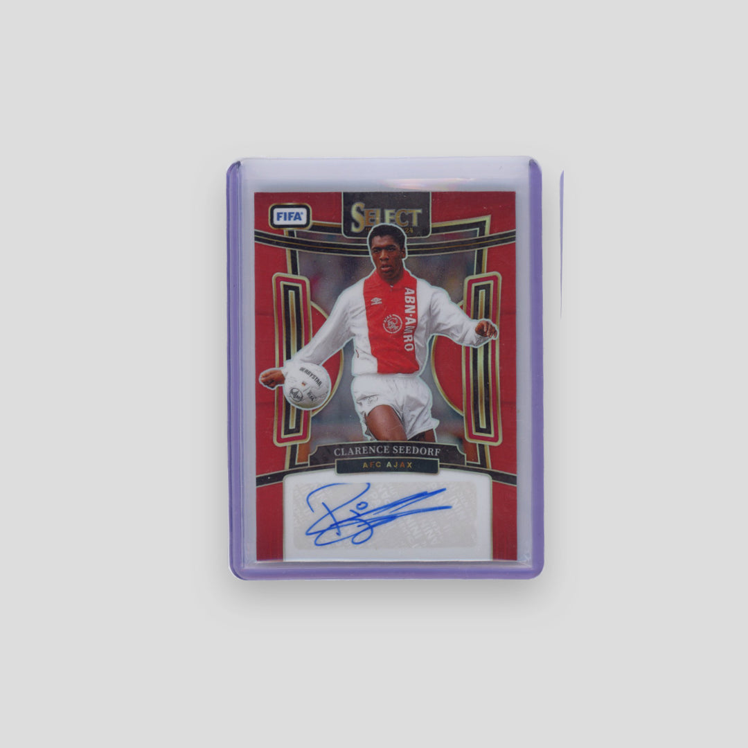 2023-24 Panini Select Clarence Seedorf Auto Red Prizm #S-CS - Q's Cards