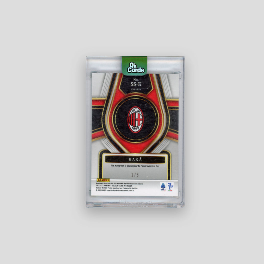 2022-23 Panini Select Serie A Kaká Select Signatures Green /5 #SS-K