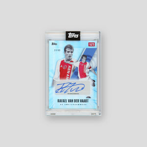 2025 Topps Ajax 125th Rafael van der Vaart De Amsterdammers Blue Auto /49