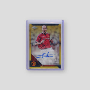 2025 Topps Chrome Jaap Stam Manchester United Gold /50 #CA-JS