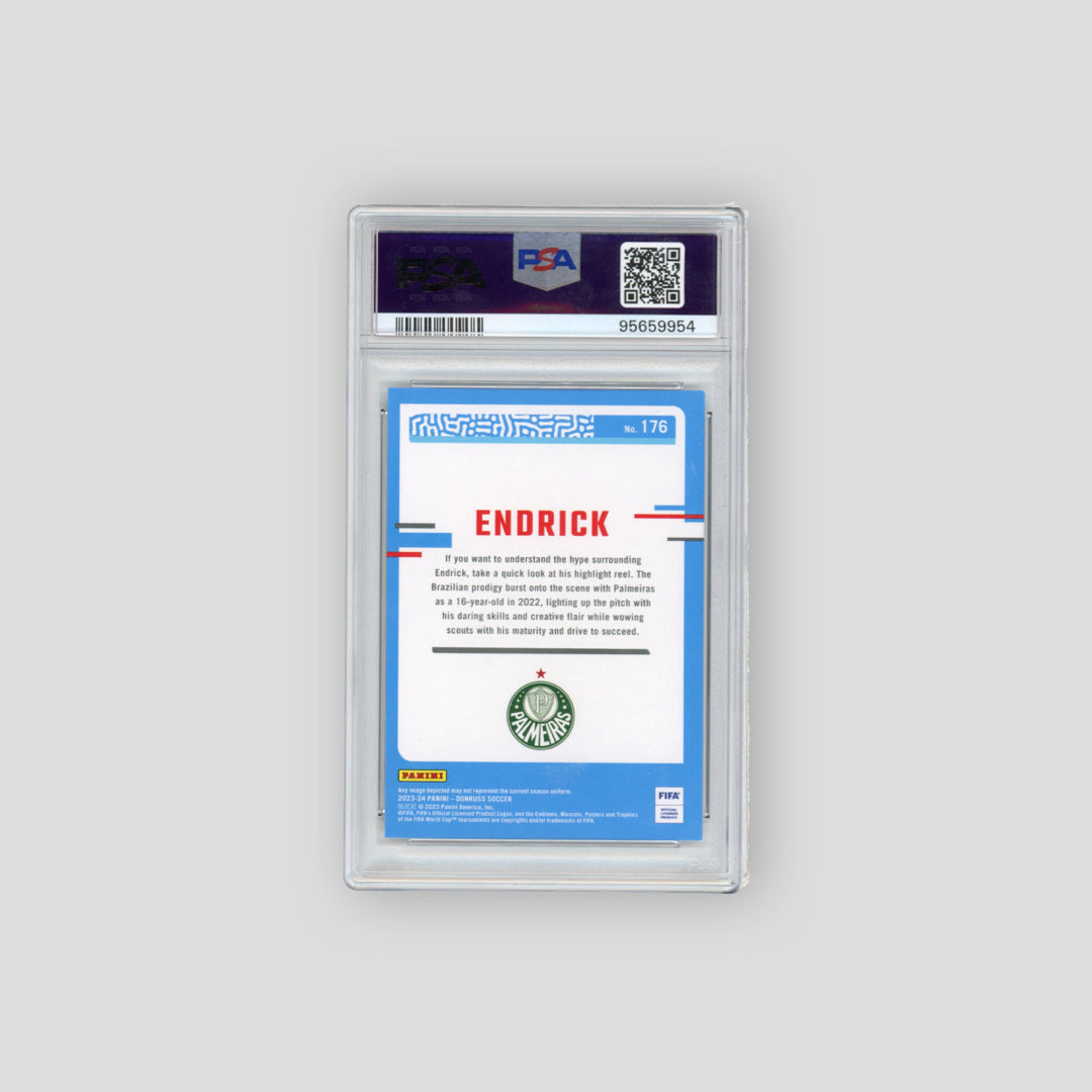 2023-24 Endrick Donruss FIFA Rated Rookie Diamond #176 (PSA 9) - Q's Cards