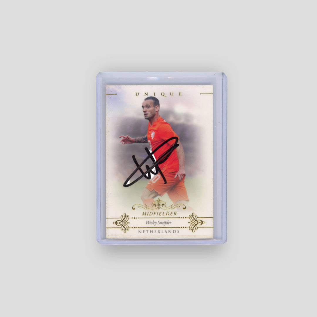 2015 Futera Unique Wesley Sneijder On Card Auto #057