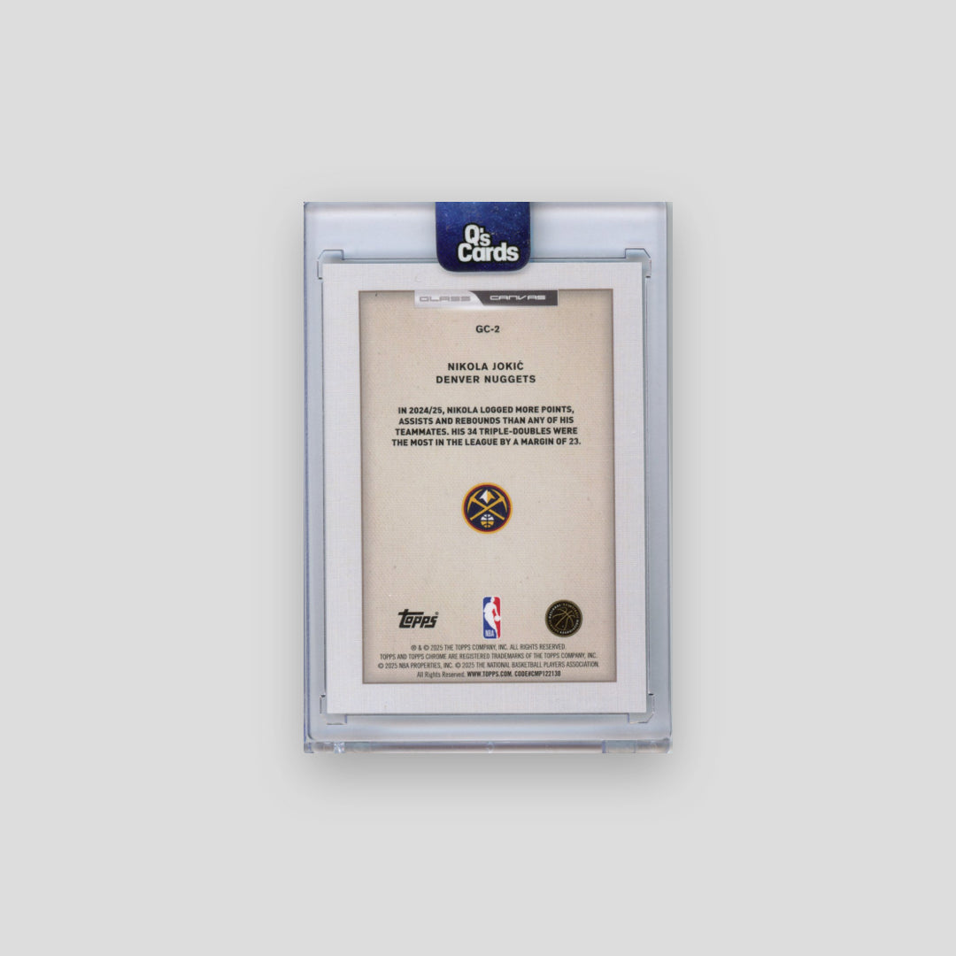 2025-26 Topps Chrome Nikola Jokic Glass Canvas #GC-2
