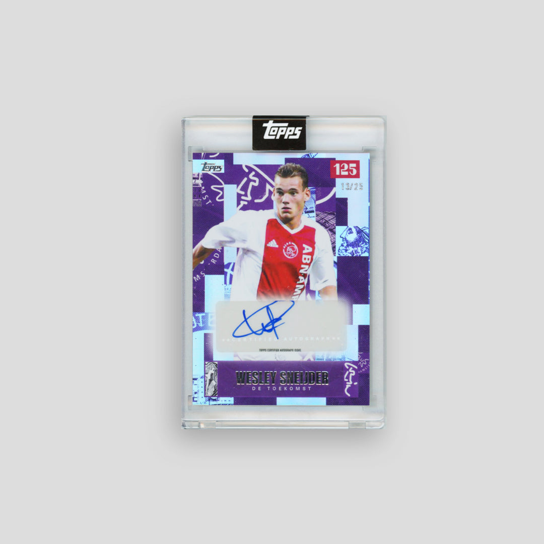 2025 Topps Ajax 125th Wesley Sneijder De Toekomst Purple Auto /25 - Topps