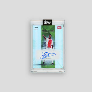 2025 Topps Ajax 125th Patrick Kluivert Heroes of '95 Green Auto /99