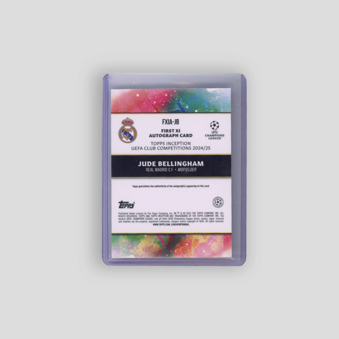 2024-25 Topps Inception First XI Autograph Jude Bellingham /75 #FXIA-JB - Q's Cards
