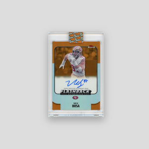 2025 Finest Nick Bosa Flashback Autographs Orange Refractor #/25 #FBA-NB