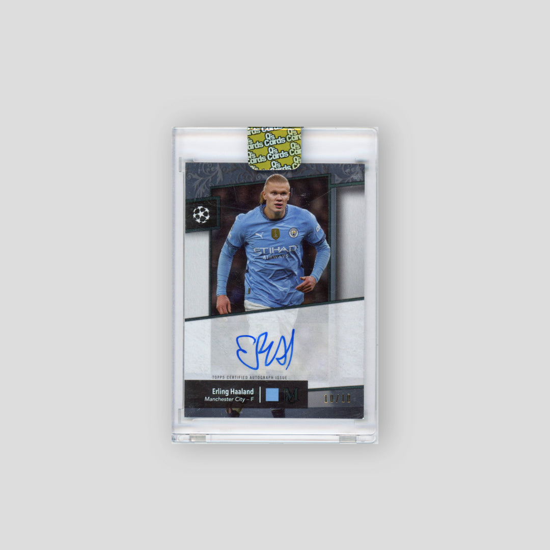 2024-25 Topps Museum Collection UCC Erling Haaland Auto /10 #AA-EH