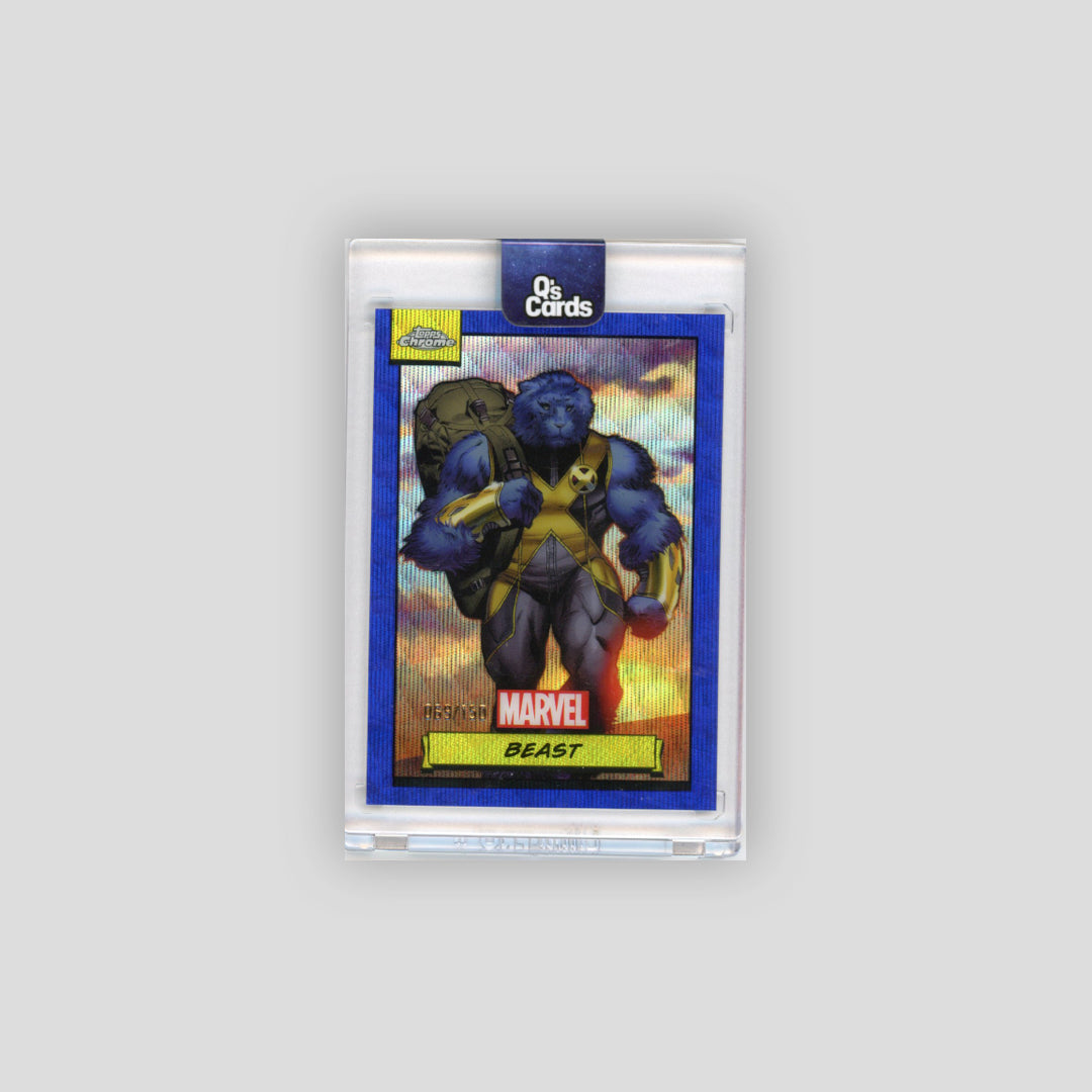 2024 Topps Chrome Marvel Beast Blue Wave /150 #82 - Topps