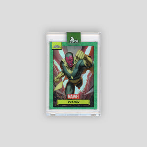 2024 Topps Chrome Marvel Vision Green /99 #57